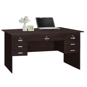 Malaysia Modern Office Furniture Writing Study Table Desk with 7 Drawers 70875