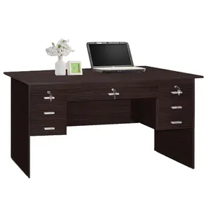 Mesa de estudio de escritura con 7 cajones, mueble de oficina moderno de Malasia, 70875