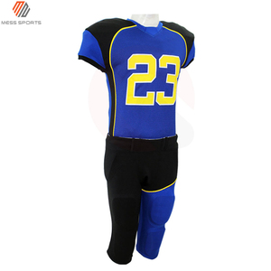 Uniforme de football américain personnalisé, maillot sans manches à col en V avec motif étoiles et rayures, tissu en maille respirant pour adultes - Product Image 6