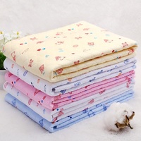 Tissu en mousseline 100% coton biologique imprimé, Design de dessin animé personnalisé, certificat GOTS, drap de lit ajusté, cadeaux pour bébé, vêtements en mousseline pour bébé