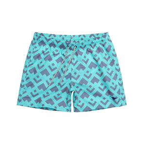 Short de bain homme séchage rapide cordon taille bleu imprimé floral tropical anti-rides décontracté pour l'été vêtements de plage vacances - Product Image 6