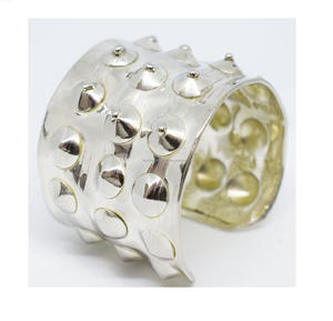 Venta caliente pulsera de plata brazalete de Metal de estilo brazalete de la joyería brazalete de brazalete abierto pulsera en tres tonos - Product Image 1