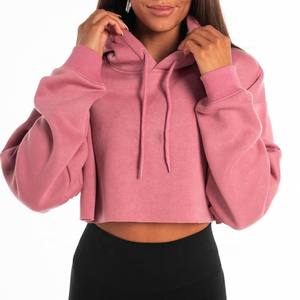 เสื้อฮู้ดโอเวอร์ไซส์สำหรับผู้หญิงเสื้อสเวตเตอร์ถักแบบสวมหัวแขนยาวทรงหลวมโลโก้เสื้อคร็อปสำหรับฤดูใบไม้ร่วง - Product Image 1