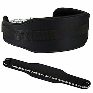 Longueur personnalisée Gym Fitness Exercice Haltérophilie Néoprène Dip Belt Chaîne en acier avec nylon Ceinture de trempage Haltérophilie - Product Image 5