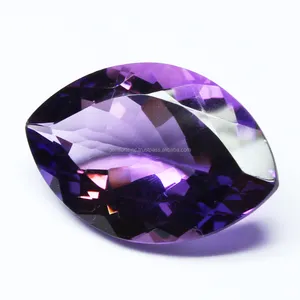 Vente en gros d'améthyste violette en forme de marquise à facettes grande améthyste naturelle pierre précieuse en vrac de haute qualité meilleur prix améthyste à vendre