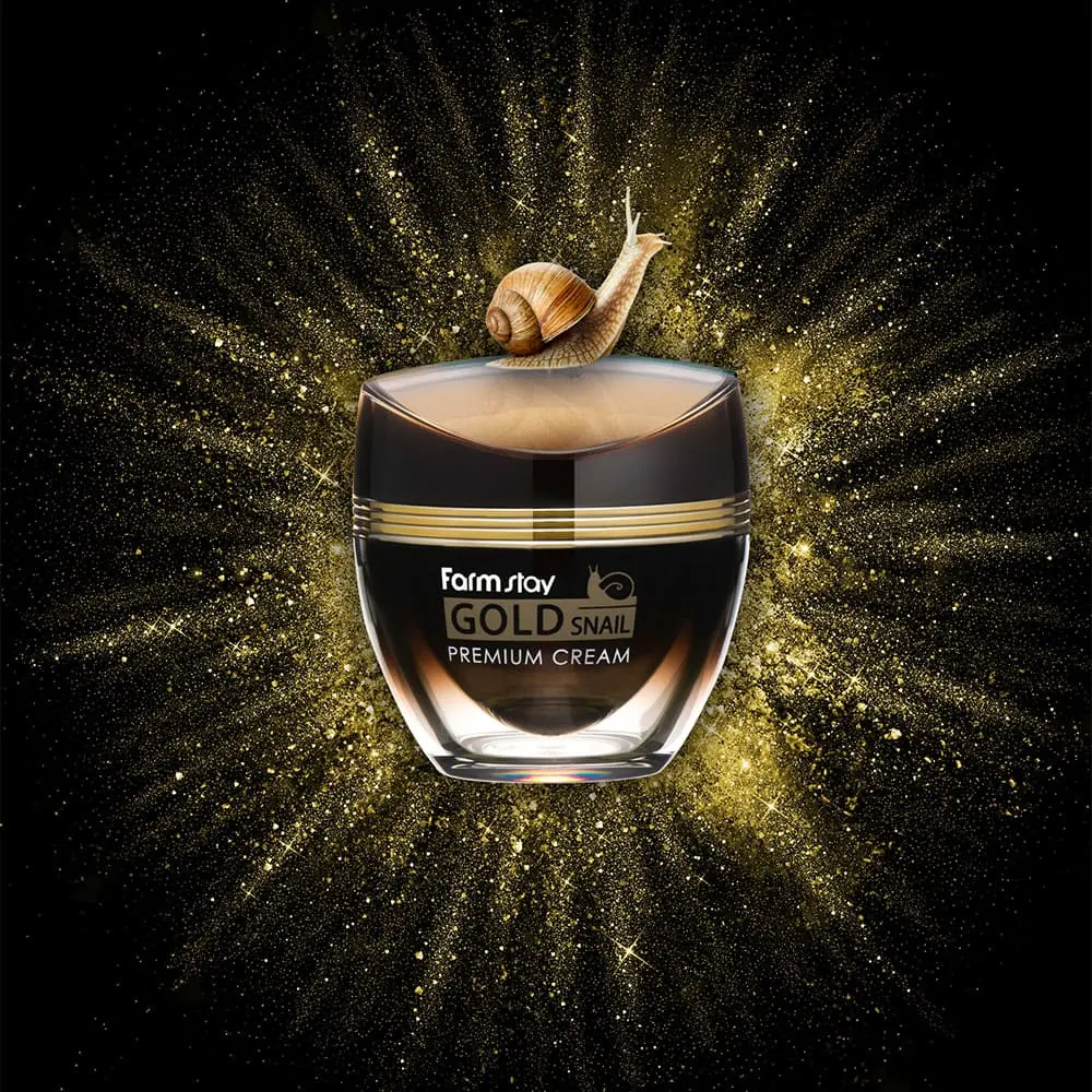 Korean Cosmetic / Gold Snail Premium Cream / Anti Aging Wrinkle Moisturizing oem private label