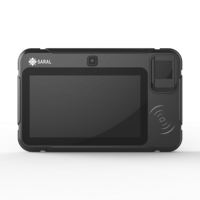 Terminal Genggam Industri Portabel yang Tangguh PDA Sistem Operasi Linux Layar 7-inci Daya Tahan Baterai 8 Jam Pemindai Biometrik NFC Barcode 1D/2D
