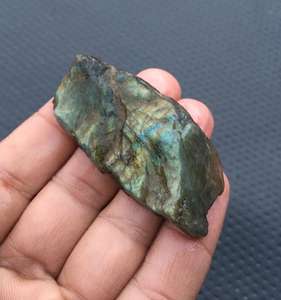 พลอยลาบราดอไลท์ธรรมชาติหยาบ,ตัวอย่างหินสำหรับสวนเจียระไน1ชิ้น - Product Image 3