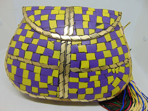 Cosmetic Holder <b>Wedding</b> <b>Bag</b> Party Handbag <b>Clutch</b> Indian Ethnic Metal <b>Bag</b> Mosaic <b>Clutch</b> <b>Bag</b> - Product Image 2