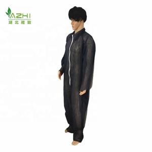 Protector PP a granel médico negro overol trajes desechables mecánico seguridad chaqueta overol <span class=keywords><strong>Doctor</strong></span> <span class=keywords><strong>Who</strong></span> - Product Image 2