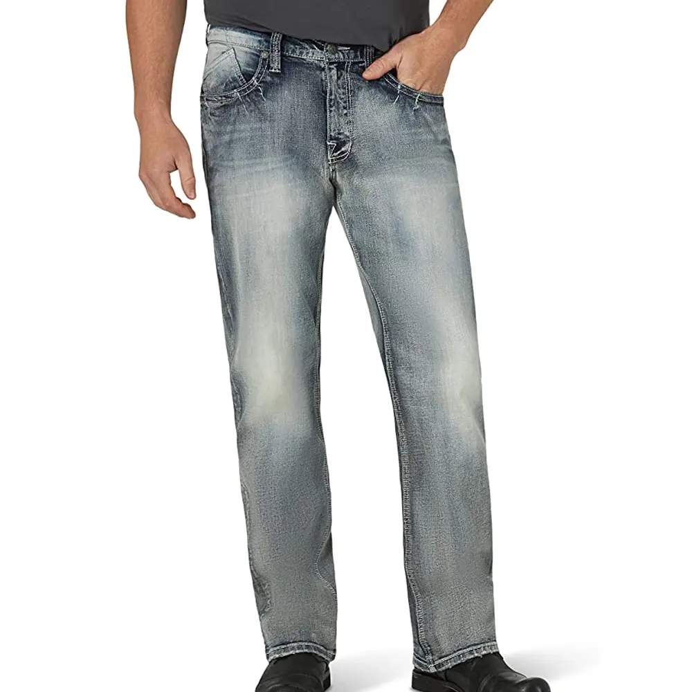 Jeans strappati HipHop pantaloni Jeans uomo prezzo economico pantaloni Jeans Skinny sottili moda uomo