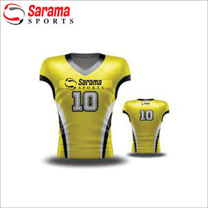 Camiseta de fútbol americano juvenil sublimada personalizada, UNIFORMES DE EQUIPO de talla grande con estampado transpirable - Product Image 1