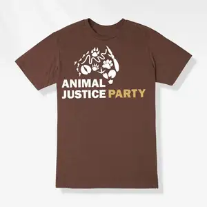 Custom Logo Men`s T-Shirts Custom Animal Justice Printing High Quality Men`s T-shirts