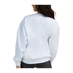 เสื้อสเวตเตอร์แขนยาวของผู้หญิงกำหนดเองได้เสื้อผ้าลำลองมีฮู้ดไหล่ตกสำหรับฤดูหนาว - Product Image 2