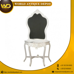 100% consolle di migliore qualità <span class=keywords><strong>bianco</strong></span> <span class=keywords><strong>barocco</strong></span> con specchio - Product Image 4