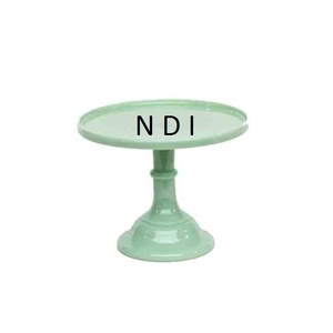 แท่นวางเค้กเคลือบโลหะทรงกลมสำหรับตกแต่งโต๊ะในร้านอาหารและคาเฟ่ - Product Image 1