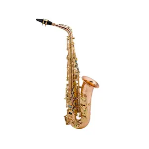 Saksofon Alto Tembaga 92% Tinggi Konstruksi Berusuk Tembaga