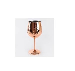 Handmade Copper Wine Glass Hammered Design with Shiny Polished Finish Eco-Friendly Aluminum for Party Use - Product Image 2