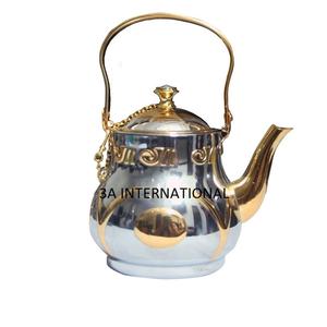 Ustensiles de cuisine pour la maison Pot à café et thé Bouilloire de luxe Poli brillant Nouveau look élégant Théière en acier inoxydable - Product Image 5