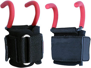 Correas de agarre de entrenamiento de gimnasio de plástico de alta calidad con soporte de muñeca Ganchos de levantamiento de pesas de entrenamiento de bajo precio para ejercicio corporal - Product Image 2