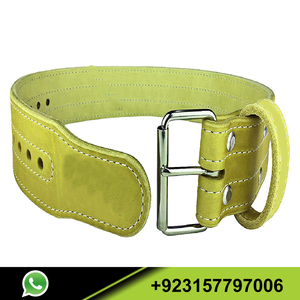 Meilleures ventes Ceinture d'haltérophilie Pro en cuir véritable sur mesure pour hommes et femmes Ceinture d'entraînement à broches avec logo personnalisé - Product Image 3