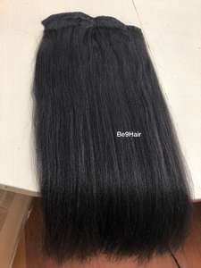 Straight Clip in Hair extensions Vietnamese High Quality cuticle aligned hair Virgin Remy hair Wholesale price - Product Image 3