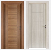 Portes d'entrée intérieures ALDERA en MDF, modernes, finition roulée, personnalisables, fabriquées en Turquie, garantie à vie, pour la maison