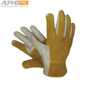 Gants de travail de sécurité anti-impact de gros d'usine OEM pour les conducteurs Gants en cuir de haute qualité - Product Image 5