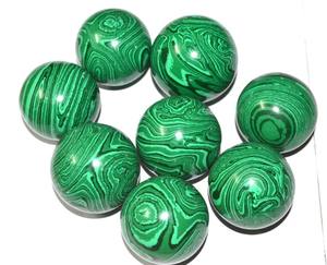 งานฝีมือหินกึ่งมีค่าทรงกลมมาลาไคต์ขัดเงาจากธรรมชาติสำหรับตกแต่งลูกบอลอัญมณี - Product Image 1