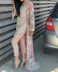 Vestido de fiesta y boda real con pantalón corto Kurta y traje de chaqueta elegante 2025 conjunto tradicional elegante perfecto - Product Image 1