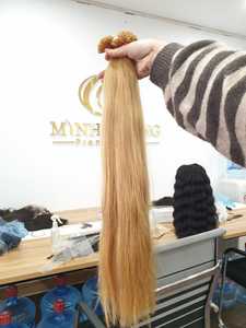 Usine En Gros Sain Cuticule Aligné Vietnamien Extensions De Cheveux Humains Droite Pointe Plate Cheveux pour Salons Minh Khang Cheveux - Product Image 6