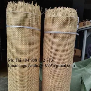 Factory Supply Semi-Bleached Rattan Cane Webbing Roll with Peel