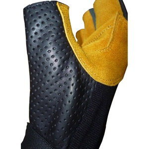 Fingerless Gym Gloves <b>Half</b> Finger Leather Breathable Non <b>Slip</b> Adjustable Wrist Strap Unisex All Seasons Outdoor Eco-Friendly - Product Image 4