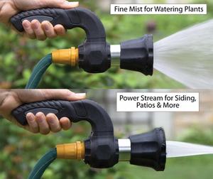 Mighty Blaster pistola a spruzzo d'acqua con ugello per tubo flessibile del pompiere, modelli regolabili ugello per tubo flessibile dell'acqua dello spruzzatore del tubo flessibile del grilletto anteriore - Product Image 5