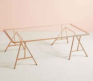 Mesa decorativa de hoja de plata y espejo para sala de estar, superventas, muebles de metal de aspecto moderno 2024 a precio de fábrica al por mayor - Product Image 5