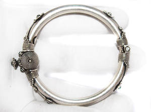 Bracelet en argent Sterling 925, bijoux sous forme de pierres précieuses d'émeraude, style Vintage, vente en gros - Product Image 4