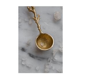 ช้อนบนโต๊ะอาหารดีไซน์ดอกไม้ทำจากทองเหลืองช้อนมิเรอร์ทำจากมิเรอร์เหล็กสำหรับปรับขนาดได้ตามต้องการงานฝีมือธรรมชาติ - Product Image 4