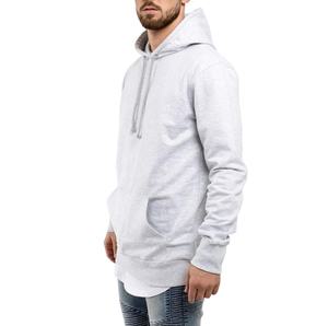 เสื้อฮู้ดผู้ชายแบบสวมหัว พิมพ์โลโก้ได้  ผ้าฟลีซ ทรงโอเวอร์ไซส์ ไซส์พลัส ชายเสื้อโค้ง 100% ผ้าฝ้าย ย้อมสีพื้น เป็นมิตรกับสิ่งแวดล้อม สไตล์สตรีท มีซับใน - Product Image 5