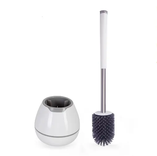 2022 wholesale high quality TPR Toilet Bowl Cleaner Brush with Holder for Bathroom Cleaning Brush