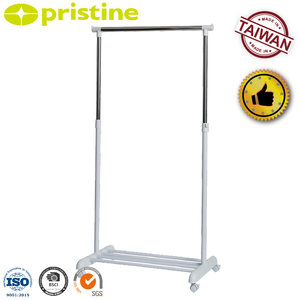 Shopee ที่เก็บเสื้อผ้าของใช้ในครัวเรือนเฟอร์นิเจอร์ห้องนั่งเล่นผู้ผลิต MIT Taiwan ขาตั้งแขวนเสื้อผ้าที่เก็บเสื้อผ้าในห้องนอน - Product Image 2