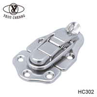Serrures de boîtier métallique HC302 Quad Design, galvanisées au zinc, avec soudure creuse avancée, boîtier rigide durable pour boîte à outils et armoire