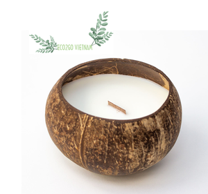 Tazón de vela de coco más vendido/tazón de cáscara de coco para vela con cera de vela de coco de alta calidad y logotipo grabado láser - Product Image 3