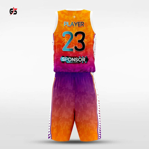 Tissu Jersey 100% Polyester, personnalisé, clubwear, Design imprimé, ensemble unisexe court, produit OEM de haute qualité - Product Image 4