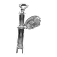 Collier de serrage en titane, connecteur rapide, collier de serrage pour tuyau chimique, traitement de surface de polissage, résistant à la corrosion, connectivité à bride