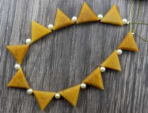 Pierre précieuse d'aventurine jaune naturelle 11 pièces perles à facettes 2020 vente en gros fabricant authentique de haute qualité - Product Image 6