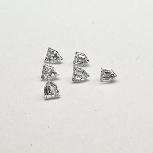 Diamant synthétique blanc de 0.50 à 0.59 Carat, pureté SI, produit de laboratoire en vrac, forme de bouclier fantaisie, diamant de protection - Product Image 1