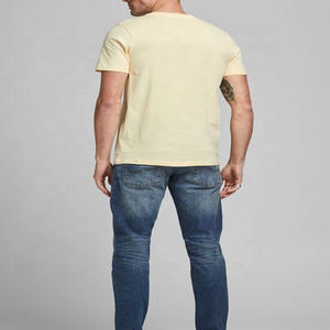 Vêtements pour hommes T-shirts High Street Style O Neck Short Sleeve Cotton Breathable Summer OEM Custom Design Cheap Price Man T Shirt - Product Image 2