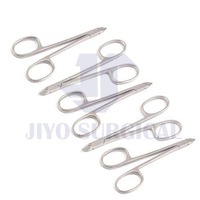 Ensemble professionnel de pinces à cuticules pour ongles en titane de haute qualité Logo privé personnalisé Meilleur vendeur Ciseaux de beauté à lame droite