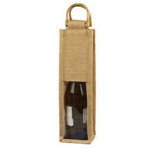 Bolsa de yute reutilizable para vino, soporte de botellas dividido, personalizado, con logotipo personalizado, respetuoso con el medio ambiente, reutilizable, venta al por mayor - Product Image 3