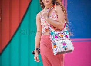 Muzuzani — sac à main brodé en fil de laine, fourre-tout indien pour femmes, cabas de Shopping - Product Image 2